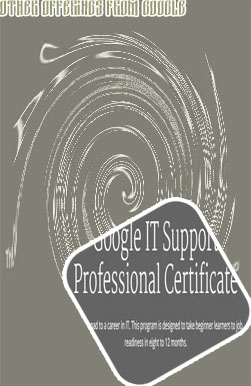 Google's it support professional certification